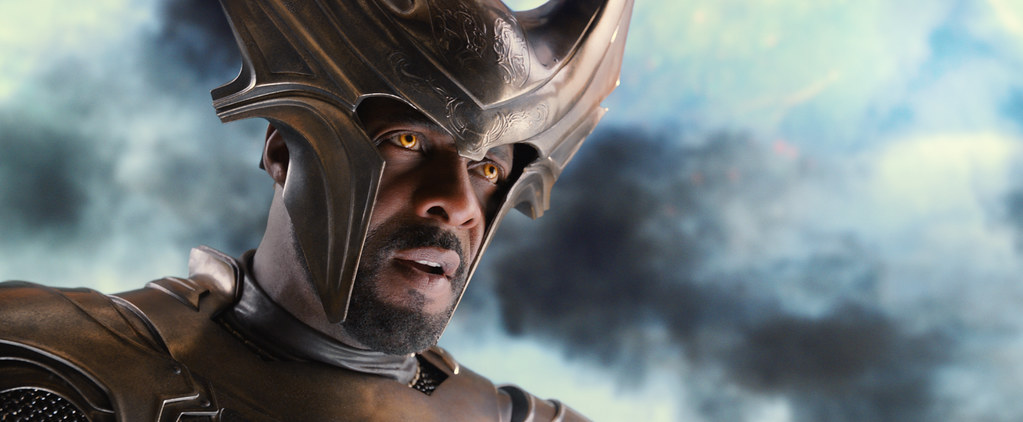 Heimdall played by Idris Elba in Thor: The Dark World (2013.) Image from Flickr.